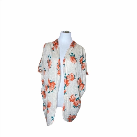 Painted Threads floral Dolman Kimono - Picture 1 of 7